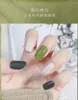 False Nails Nail Sticker Cherry Red Year Women's Waterproof Long-lasting Internet Celebrity 3D Full