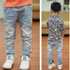 Jeans crianças calças grandes meninos estiramento joker jeans primavera crianças lápis leggings outono denim roupas para 2 a 14 anos masculino criança 231019