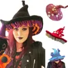 Halloween Toys Halloween Witch Hat Wicked Mushroom Large Brim for Women Masquerade Party Cosplay Costplay Akcesoria 4 Kolor 231019