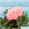 Jouets pour chiens à mâcher jouets pour chiens à mâcher jouet pour animaux de compagnie mignon cochon rose presser son grinçant en caoutchouc souple Mini mâcher jeux interactifs formation drôle Sup Dhn5V