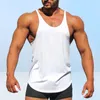 Canottiere da palestra in cotone Canottiere da uomo senza maniche per ragazzi Bodybuilding Abbigliamento Canottiera Fitness Stringer Vest64330484707114