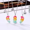 Hanger Kettingen 3 Stuks Leuke Vlinder Hart Magneet Ketting Voor Vrouwen Koreaanse Mode Gebroken Sleutelbeen Keten BFF Vrienden Sieraden Geschenken