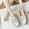Dress Shoes Comemore Leather Women Low Heels Fashion Bowtie Platform Female Spring Loafers Chunky Heel Flat Shoe Casual Footwear Pumps Shoes 231018
