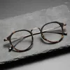 Solglasögon ramar toppkvalitet handgjorda acetat titan recept glasögon män kvinnor lyx vintage transparent glasögon ram glasögon