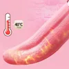 Vibrators LICKLIP 3in1 Realistic Tongue Vibrator Clitoris Nipple Stimulator Swing Heating Soft Dildo Adult Sex Toys For Women 231018