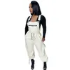 Designer Fleece Overalls Women Fall Winter Thicker Jumpsuits Casual Warm Loose Suspender Trousers Fashion One Piece Overalls Bulk Wholesale Clothes 10232