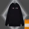 Men's plus size Outerwear & Coats Men's Letter Embroidered Sweater Printed Pullover Loose Fit Hooded Sweater Pure Cotton Soft Unisex s12u39