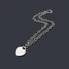 Beaded Necklaces Luxury Fashion Pendant Necklace Classic Couple Heart High Quality Titanium Steel Designer Jewelry