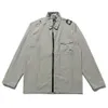 Stones Designer Overcoat Island Original Quality Functional Stand Collar Workwear Jacket Coat Shoulder Straps Thin Long Sleeve Shirt Unisex