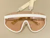방패 랩 선글라스 화이트 클리어 렌즈 여성 디자이너 선글라스 음영 UV400 안경 유니니스 렉스