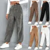 Pantalon Femme S 2023 Mode Femmes Teddy Bear Polaire Fourrure Joggers Hiver Chaud Pantalon Décontracté Loungewear Running Jogger Sports 231018