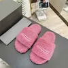 Designer Winterbont Fluffy Cotton Slippers Damesslippers wol Slides comfortabele Fuzzy Slipper 35-41