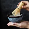 Zestawy herbaciarskie luwu ceramiczne matcha naturalny bambusowy wsiak