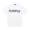 Purple Brand T-shirts Color Printed Cotton Loose Casual Mens and Short Sleeved T-shirt