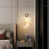 Lâmpada de parede LED luz decorativa quarto três cores simples luxo sala de estar decoração de móveis quentes