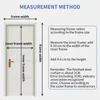 Sheer Curtains Upgraded Screen Door Full Magnetic Strip Anti-mosquito Door Curtain Seamless Closure Fishing Line Material Mesh for Door 231018