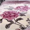 Blankets Soft Winter Quilt Blanket Printed Raschel Mink Throw Twin Queen Size Single Double Bed Fluffy Warm Fat Thick Blankets Home Ga Dhbpy