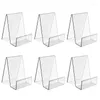 Jewelry Pouches 6PACK Acrylic Book Stand Clear Display Easel Holder For Displaying Picture Books Music Sheets