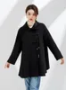 Женское полушерстяное классическое уникальное элегантное пальто осенне-зимнее шерстяное пальто в китайском стиле Pure Fashion Trend 231018