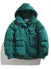 Damen-Daunenparka, Winter-Baumwolljacke, Damen, 2023, modisch, locker, einfach, mit Kapuze, Blasenmantel, gepolstert, warme Taschen, lässig, Outwear 231018