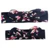 Hair Accessories 2 Pcs/Set Baby Mom Girl Headband Infant Accessory Ear Bow Headwear Gift Toddlers Bandage Ribbon Children Kid Printed