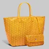 حقيبة تسوق عالية الجودة عالية الجودة من قطعتين من الجلد مع محفظة حقيبة يد غير رسمية كبيرة من مصممي التطريز.
