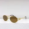 Para gafas de sol Mujeres Diseñadores 52YS Estilo Anti-Ultravioleta Placa retro Gafas de marco completo Caja aleatoria C704 DLDM