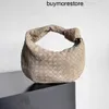 Bottegassvenetas Jodie Bag 5a Sheepskin Woven Handmade Suede Crochet Totes Intrecciato Suede Calfskin Knot Handväskor Guld hårdvara dragkedja Lady Wallets PU