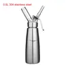 Baking Pastry Tools 0.5L/1L Professional 304#stainless steel/Aluminum Cream Foamer Gun Whipper Butter Dispenser Coffee Dessert Cake DIY Bake Tools 231018