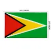 3x5Fts 90x150cm Guyana-Nationalflagge Polyester-Banner für Innen- und Außendekoration Direkter Fabrikgroßhandel