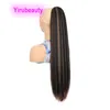 Ponytails Kinky proste włosy przedłużenia 1BH27# 30 cali syntetyczne produkty do włosów 1BH30#