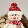 1PC Red Christmas Doll Santa Claus Snowman Deer Juldekorationer Ornament Jul tog inte upp plyschleksaker, nyårsgåvor, julgrandekorationer