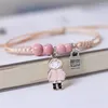 Strand Handmade Umbrella Love Heart Lock Lucky Braided Rope Bracelet Bangle Thread Adjustable Knots For Women Wrist Jewelry