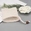 Porte-savon sacs cordon sac naturel Sisal porte-sac maille exfoliante avec pour le bain lavage des mains