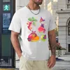 Męskie polo owoce i nietoperz - pastelowa koszulka śmieszna koszulka oversize koszulka bawełniana