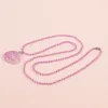 Shine Glitter Seashell Pendant Necklace with Beaded Chain Shell Open Rings Kids Children Girls Jewelry