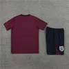 23 24 25 Angleterre manches courtes survêtement maillot de football costume d'entraînement KANE STERLING RASHFORD SANCHO GREALISH 2024 hommes enfants national Angleterre football ensembles uniforme