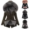 Women's Down Parkas Warm Winter Women Faux Fur Hooded Cotton Jacket Casual Outwear Long Overcoat 231018