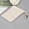 Porte-savon sacs cordon sac naturel Sisal porte-sac maille exfoliante avec pour le bain lavage des mains