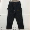 Pantaloni cargo KAPITAL multitasche in tela tessuto pesante Uomo Donna Pantaloni multilinea Nero Albicocca Uomo200v