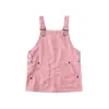 Meisjesjurken Peuter Kids Baby Mini Retro Jurk Riem Bretels Overalls