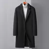 Heren wolmix aankomst lange stijl winterjas mode hoge kwaliteit wollen jas trenchcoat heren jurk jas maat M4XL 231018