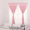 Gardin Magic Strap Blackout Curtain Punch-Free Star-Cutout Sheer Window Curtain för vardagsrum sovrum draperar enkla att installera TJ1620-2 231019