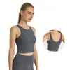 Yoga outfit Women Beauty U-back Sports Bra Padded Full Coverage Training Bras High Neck Gym Running Fitness Crop Tank Tops