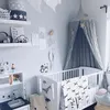 Tentes jouets Maison de jeu tentes pour enfants lit à baldaquin rideau bébé tente suspendue berceau enfants chambre décor rond suspendu dôme moustiquaire lit cantonnière 231019