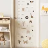 Muurstickers Cartoon Baby Hoogtemeting Leeuw Dieren Sticker Sterren Vinyl Kinderen Kinderkamer Kunststickers voor kinderkamer Woondecoratie 230819