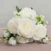 Decorative Flowers Selling 1 Piece/30cm Living Room Home Decoration Simulation 5 Persian Rose Bride Wedding Crafts