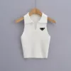 الساخنة PR-A Summer White Women T-Shirt Tops Tees Tees Top Extriproidery Sexy Counder Tank Tank Tank Disualessless Uliesless Libleds Luxury Designer Solid Color Sest