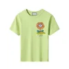 Luxus Kinder Blumen T-shirt Weiß Baumwolle Mädchen T-shirts Jungen Sommer Kurzarm T-shirts Gedruckt Casual Kleidung Lose Kid Tops CYD23101809