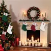 Decorazioni natalizie Lettera Calze Decorazione natalizia Decorazione albero di Natale Regalo Navidad Natal Calzini natalizi di Capodanno Decorazione per la casa lavorata a maglia x1019